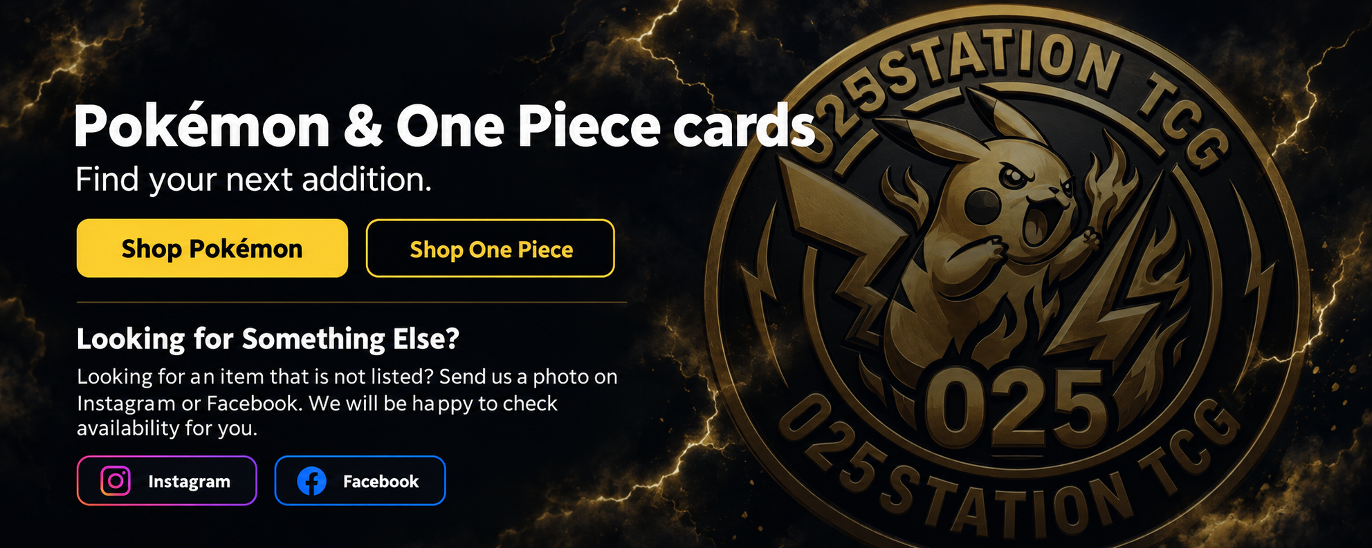 025Station TCG gold logo with lightning
